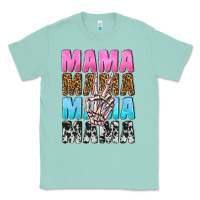 Seafoam mama skeleton peace leopard pattern Classic Tee - NancyCooperArtShop