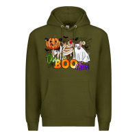 Army Green the boo crew Premium Hoodie - CowGirlArtShop