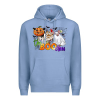 Colony Blue the boo crew Premium Hoodie - CowGirlArtShop
