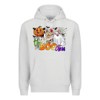 Dove Grey the boo crew Premium Hoodie - CowGirlArtShop