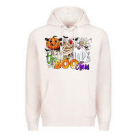 Pale Pink the boo crew Premium Hoodie - CowGirlArtShop