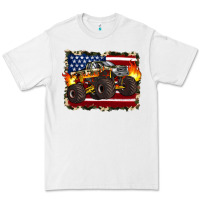 White american flag monster truck Premium Tee - Artiststas