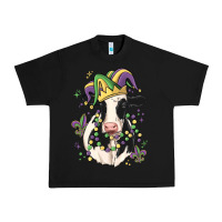 Black mardi gras cow Urban Heavy Tee - MaliasSmallBusiness