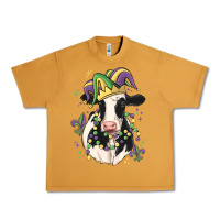 Peanut Butter mardi gras cow Urban Heavy Tee - MaliasSmallBusiness