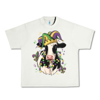 Pistachio mardi gras cow Urban Heavy Tee - MaliasSmallBusiness