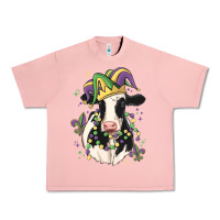 Salmon mardi gras cow Urban Heavy Tee - MaliasSmallBusiness