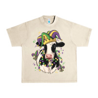 Mardi Gras Cow Urban Heavy Tee | Teevron