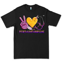 Black peace love nursing Premium Tee - AdoDesignShop