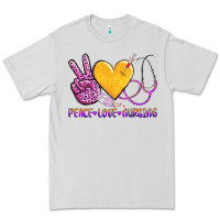 Dove Grey peace love nursing Premium Tee - AdoDesignShop