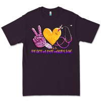 Plum peace love nursing Premium Tee - AdoDesignShop