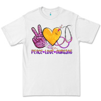White peace love nursing Premium Tee - AdoDesignShop