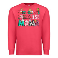 Cardinal somebody jolly ass mama pink christmas Premium Sweatshirt - CowGirlArtShop