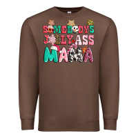 Chestnut somebody jolly ass mama pink christmas Premium Sweatshirt - CowGirlArtShop