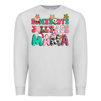 Dove Grey somebody jolly ass mama pink christmas Premium Sweatshirt - CowGirlArtShop