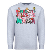 Heather Grey somebody jolly ass mama pink christmas Premium Sweatshirt - CowGirlArtShop