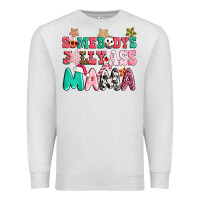 Oatmeal Heather somebody jolly ass mama pink christmas Premium Sweatshirt - CowGirlArtShop