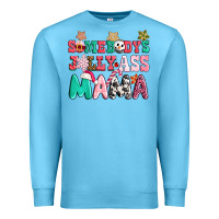 Ocean Blue somebody jolly ass mama pink christmas Premium Sweatshirt - CowGirlArtShop