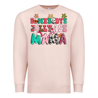 Pale Pink somebody jolly ass mama pink christmas Premium Sweatshirt - CowGirlArtShop