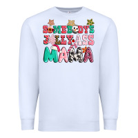 White somebody jolly ass mama pink christmas Premium Sweatshirt - CowGirlArtShop