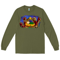 Army Green baby jesus joy Long Sleeve Tee - MaliasSmallBusiness