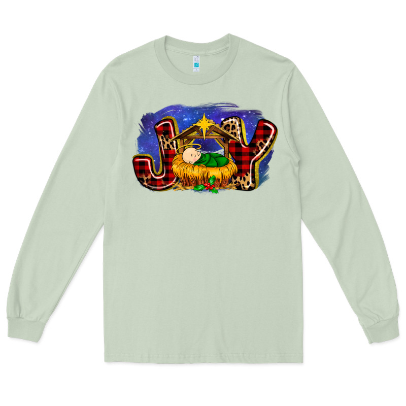 Baby Jesus Joy Long Sleeve Tee by MaliasSmallBusiness | Teevron