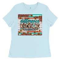 Baby Blue difference maker Ladies Tee - JahusDesignShop