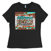 Black difference maker Ladies Tee - JahusDesignShop