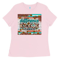 Bubblegum Pink difference maker Ladies Tee - JahusDesignShop
