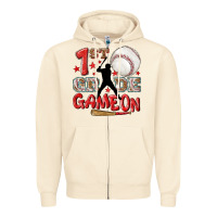 Sandshell back to school 1st baseball game on Zipper Hoodie - NancyCooperArtShop