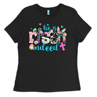 Black he is risen indeed Ladies Tee - AdoDesignShop