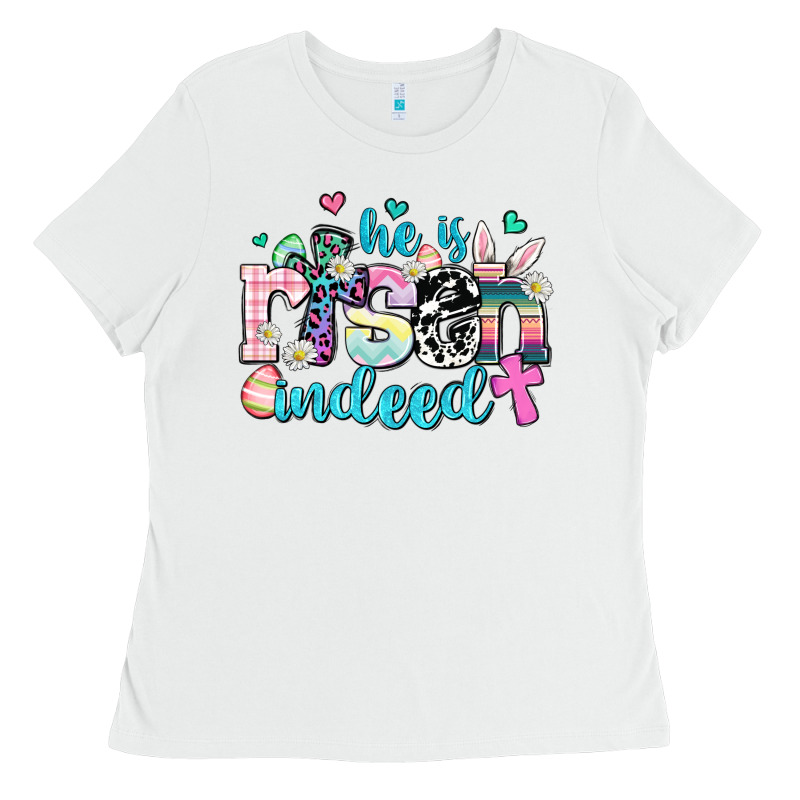 He Is Risen Indeed Ladies Tee by AdoDesignShop | Teevron