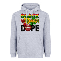 Heather Grey black woman are dope Heavyweight Hoodie - CowGirlArtShop