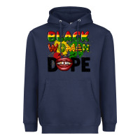 Navy black woman are dope Heavyweight Hoodie - CowGirlArtShop