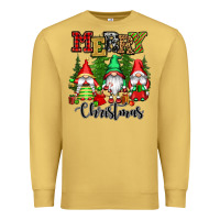 Antique Gold merry christmas gnomes Premium Sweatshirt - CowGirlArtShop