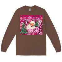 Chestnut pink christmas vibes Long Sleeve Tee - MaliasSmallBusiness