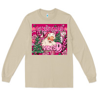 Mushroom pink christmas vibes Long Sleeve Tee - MaliasSmallBusiness
