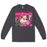 Smoke pink christmas vibes Long Sleeve Tee - MaliasSmallBusiness