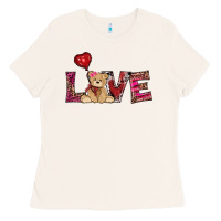 Bone valentines day tedybear love Ladies Tee - RanaPortraitStore
