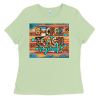 Matcha coffee teach repeat Ladies Tee - JahusDesignShop