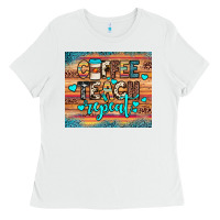 White coffee teach repeat Ladies Tee - JahusDesignShop