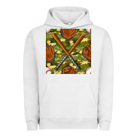 Pigment Lunar Rock baseball bat and gloves with camouflage seamless pattern Urban Hoodie - BundleAndBundleShop