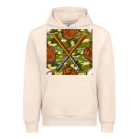 Sandshell baseball bat and gloves with camouflage seamless pattern Urban Hoodie - BundleAndBundleShop