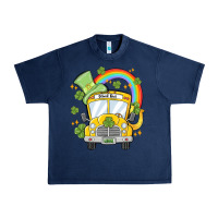 Navy st. patrick's day school bus Urban Heavy Tee - MaliasSmallBusiness