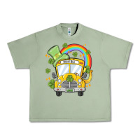 Oil Green st. patrick's day school bus Urban Heavy Tee - MaliasSmallBusiness