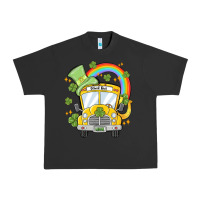 Pigment Black st. patrick's day school bus Urban Heavy Tee - MaliasSmallBusiness