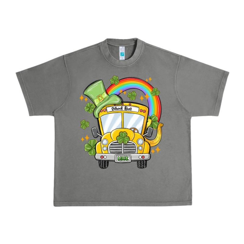 St. Patrick's Day School Bus Urban Heavy Tee by MaliasSmallBusiness | Teevron