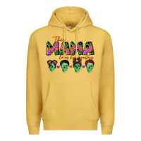 Antique Gold personalized this mama loves her monsters Premium Hoodie - CowGirlArtShop