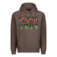 Coffee personalized this mama loves her monsters Premium Hoodie - CowGirlArtShop