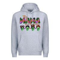 Heather Grey personalized this mama loves her monsters Premium Hoodie - CowGirlArtShop