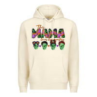 Sandshell personalized this mama loves her monsters Premium Hoodie - CowGirlArtShop